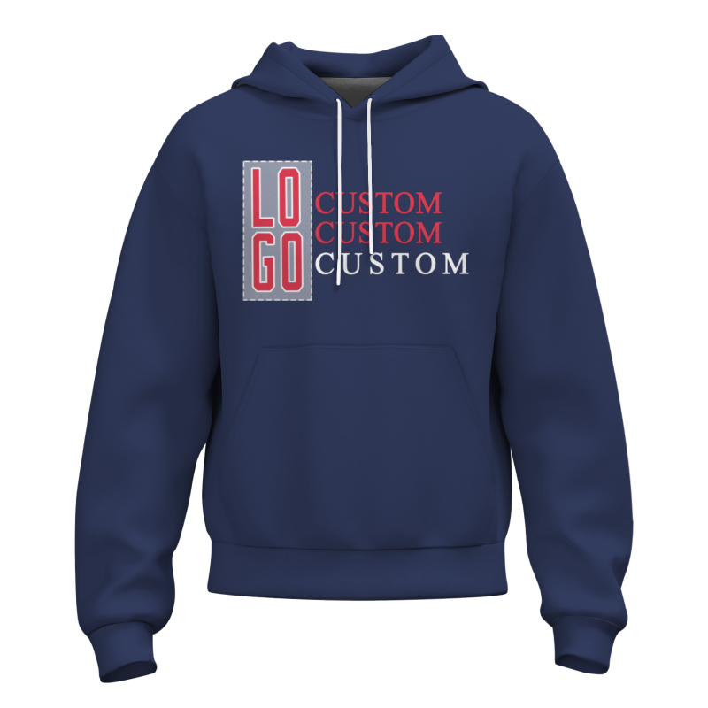 Custom Blue Violet Red-White Classic Style Personalized Sport Pullover Hoodie