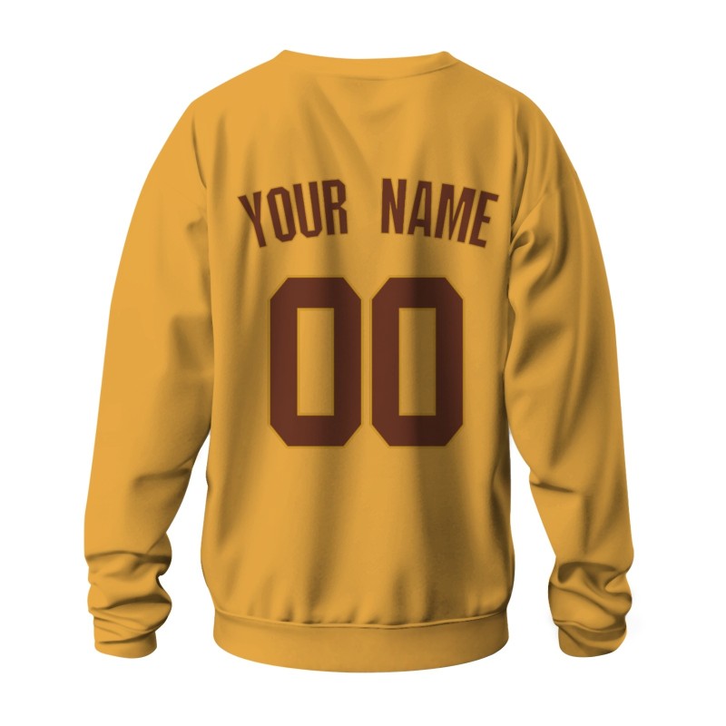 Custom Dandelion Brown Personalized Fashion Crew Neck Pullover