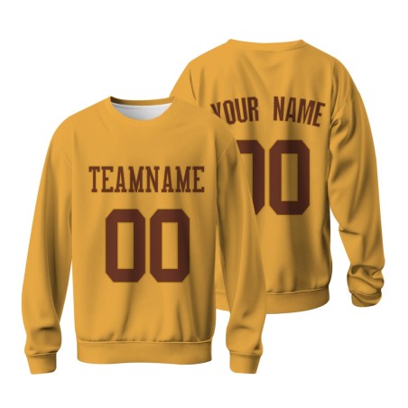 Custom Dandelion Brown Personalized Fashion Crew Neck Pullover