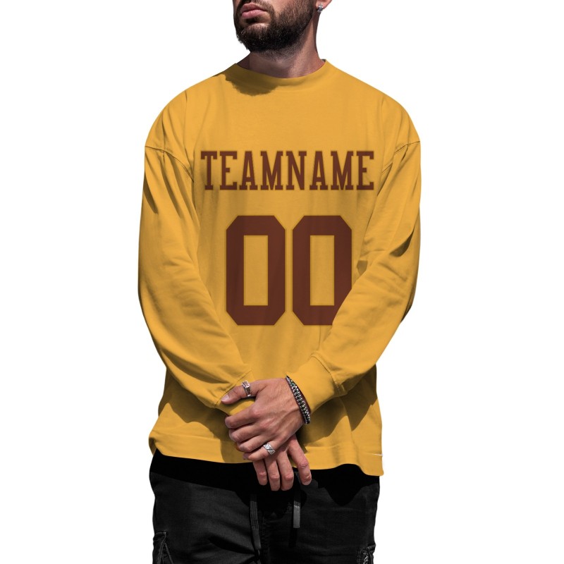 Custom Dandelion Brown Personalized Fashion Crew Neck Pullover