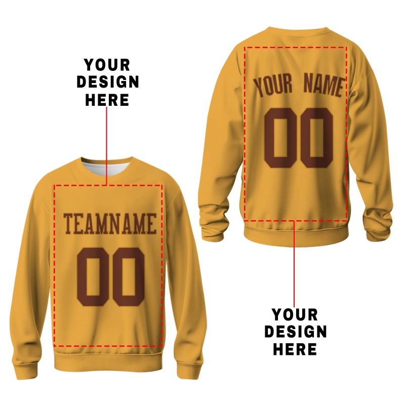 Custom Dandelion Brown Personalized Fashion Crew Neck Pullover