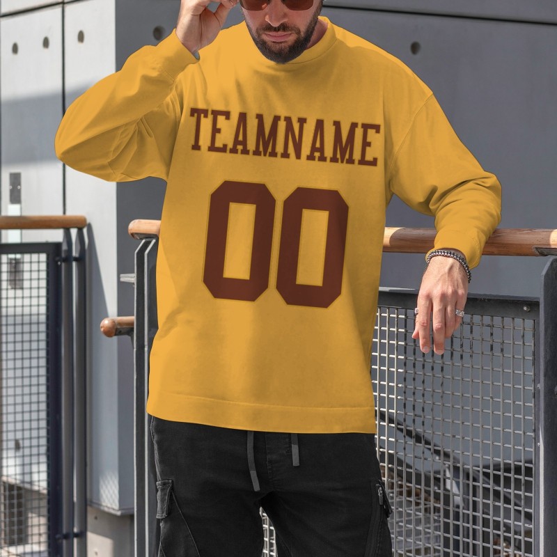 Custom Dandelion Brown Personalized Fashion Crew Neck Pullover