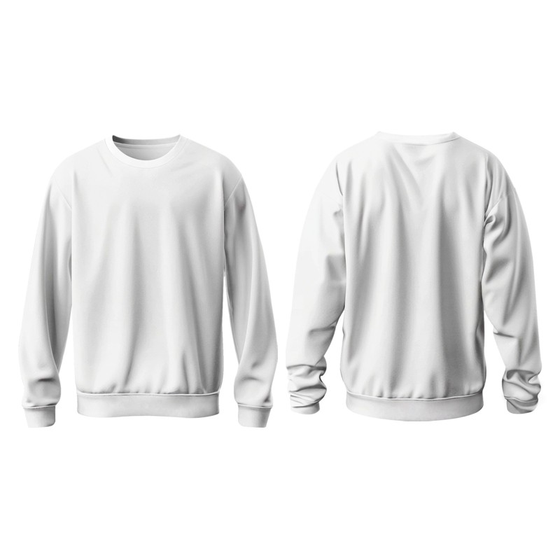 Custom White Red-Black Personalized Fashion Crew Neck Pullover