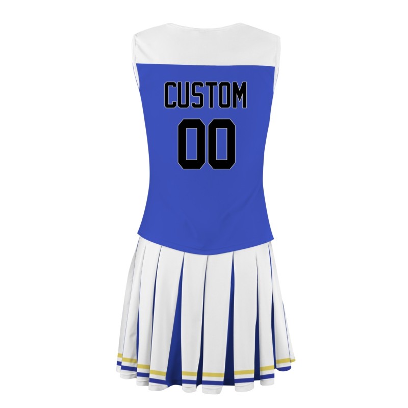 Custom Light Purple Black-White Fashion Authentic Cheerleader Uniform