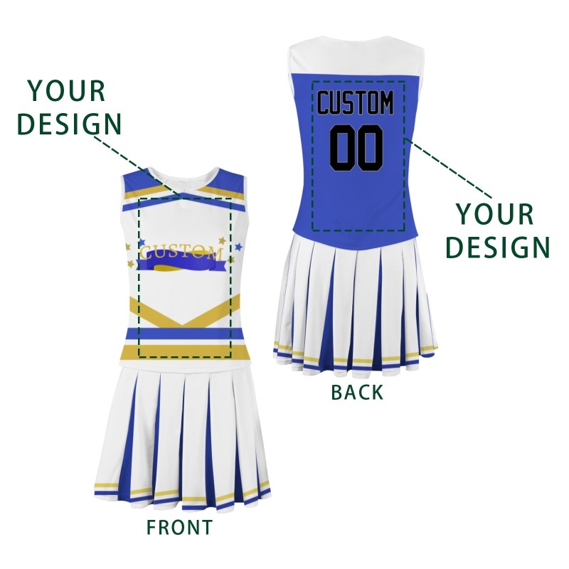 Custom Light Purple Black-White Fashion Authentic Cheerleader Uniform