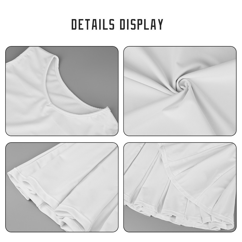 Custom Red Black-White Fashion Authentic Cheerleader Uniform