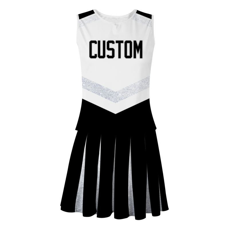 Custom Black White Modern Style Fashion Durable Cheerleader Outfit
