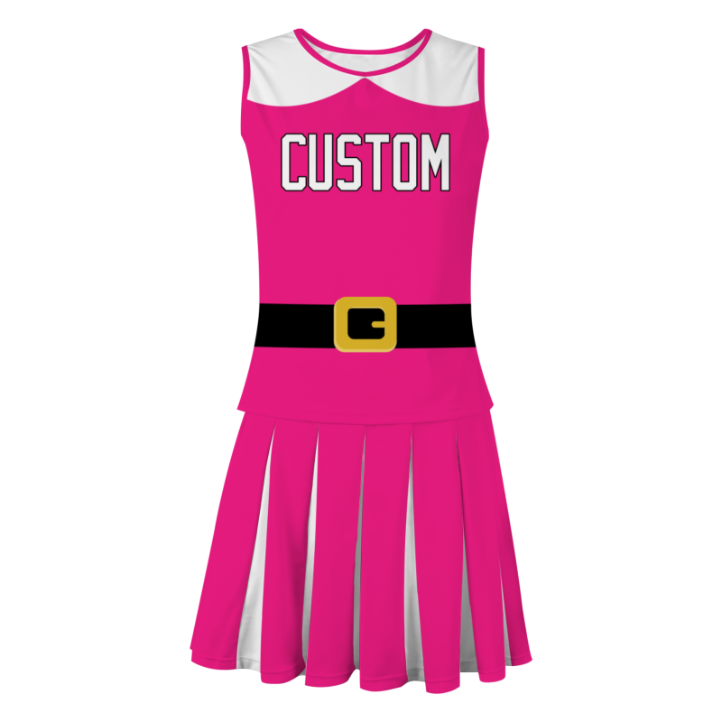 Custom Magenta White-Black Modern Style Fashion Durable Cheerleader Outfit