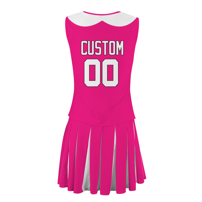 Custom Magenta White-Black Modern Style Fashion Durable Cheerleader Outfit