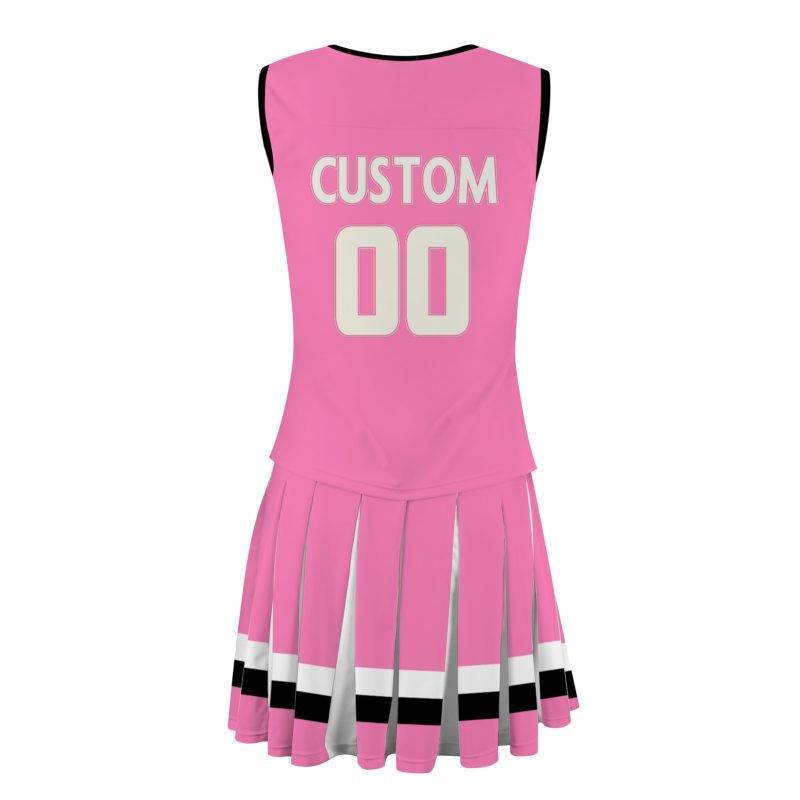 Custom Pink Beige Modern Style Fashion Durable Cheerleader Outfit