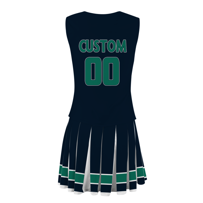 Custom Black Pine Green-White Stylish Designs Cheerleader Apparel
