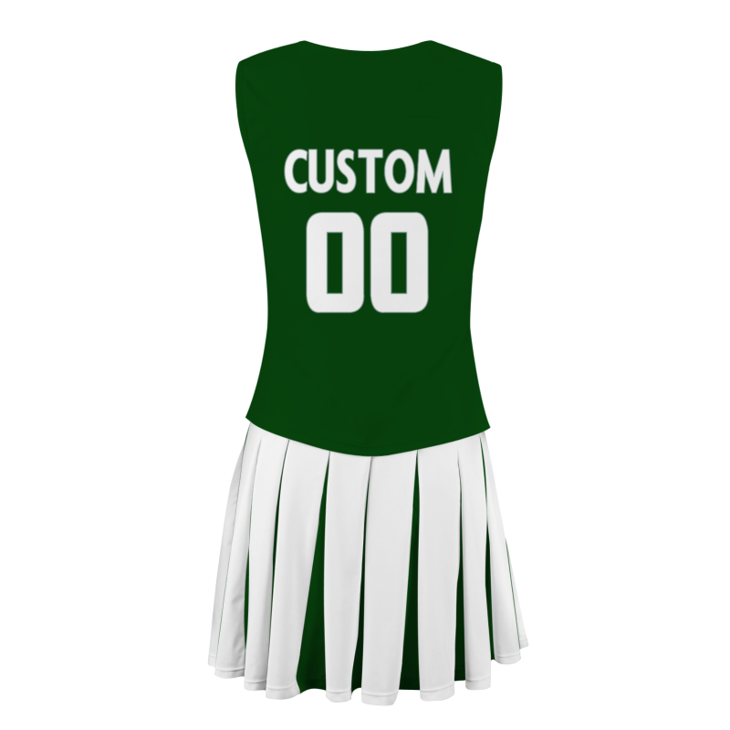 Custom Oliver Green White Stylish Designs Cheerleader Apparel