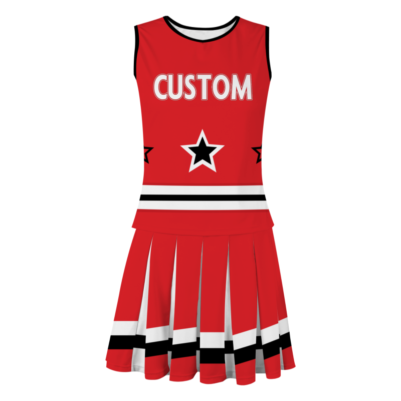 Custom Red White-Red Stylish Designs Cheerleader Apparel