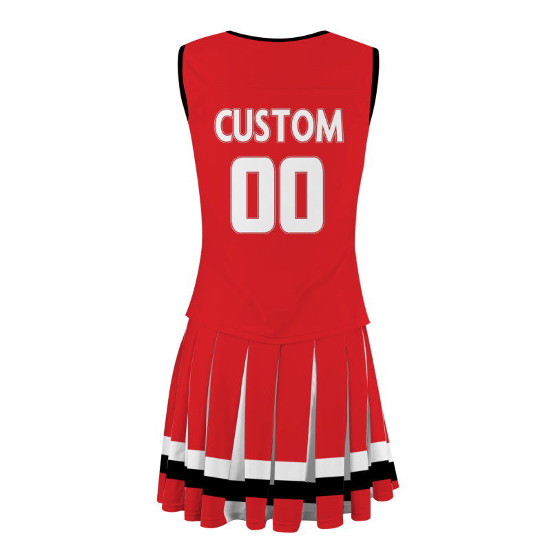 Custom Red White-Red Stylish Designs Cheerleader Apparel