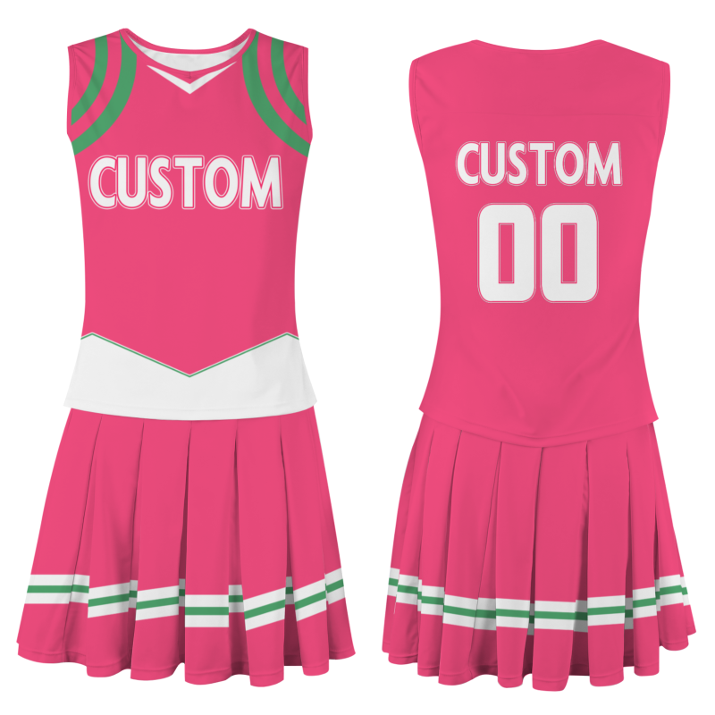 Custom Peach White-Peach Stylish Designs Cheerleader Apparel