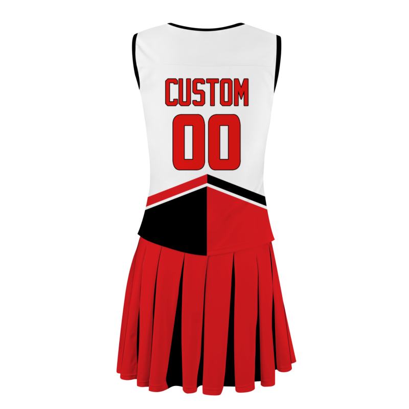 Custom Red Black Red-White Stylish Designs Cheerleader Apparel