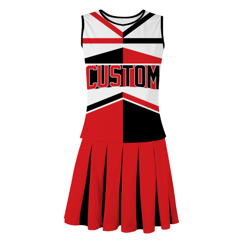 Custom Red Black Red-White Stylish Designs Cheerleader Apparel