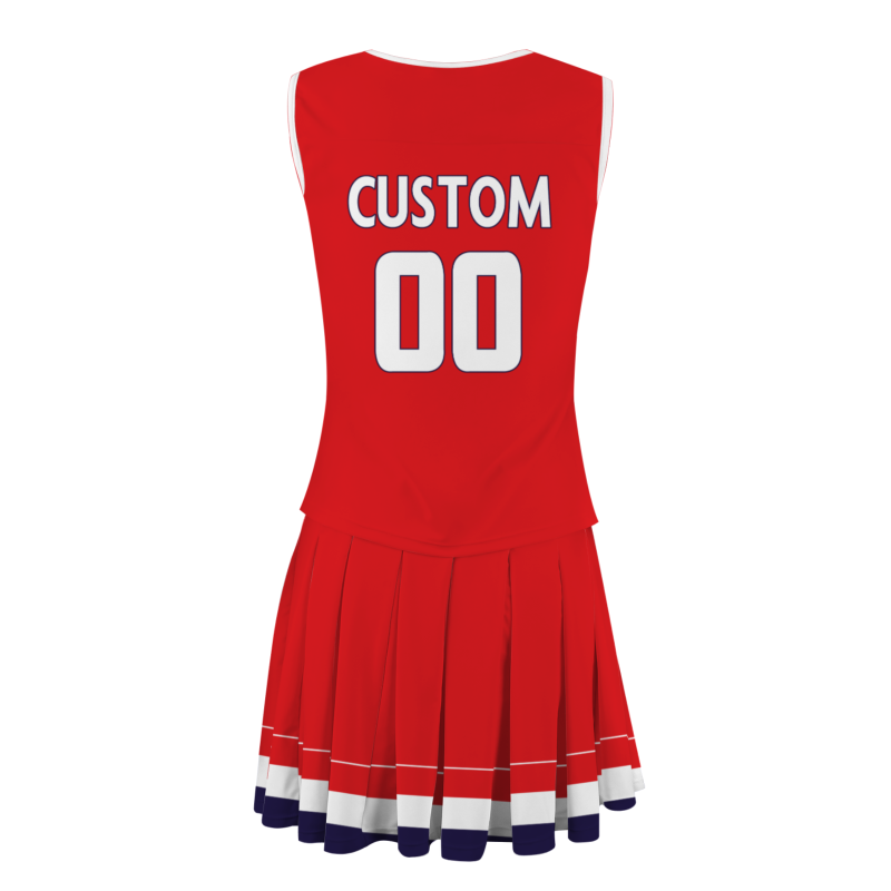 Custom Red White-Black Stylish Designs Cheerleader Apparel
