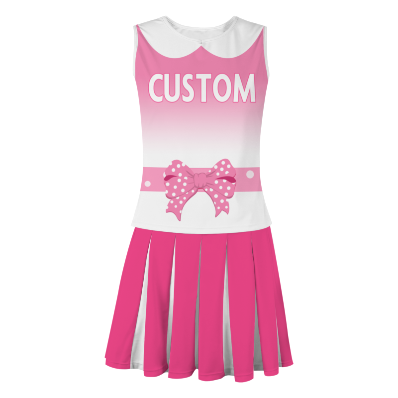Custom Peach White-Peach Stylish Designs Cheerleader Apparel