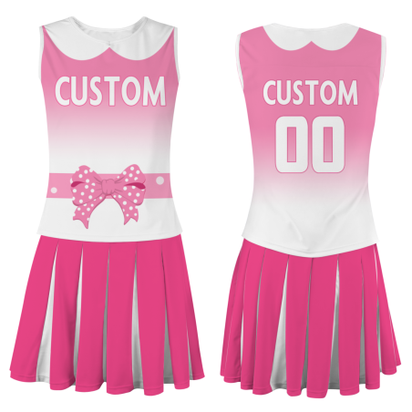Custom Peach White-Peach Stylish Designs Cheerleader Apparel