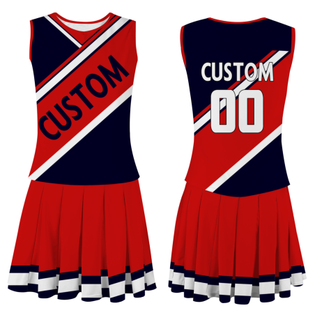 Gold Red White-Black Stylish Designs Cheerleader Apparel
