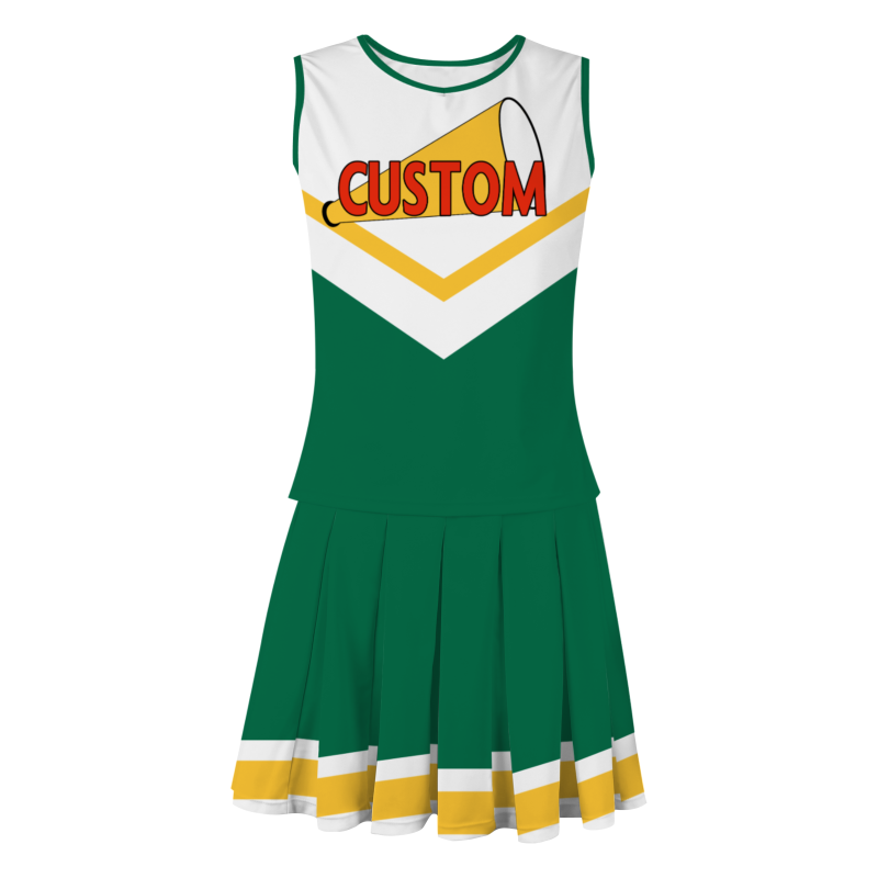 Custom Oliver Green Red-Black Stylish Designs Cheerleader Apparel