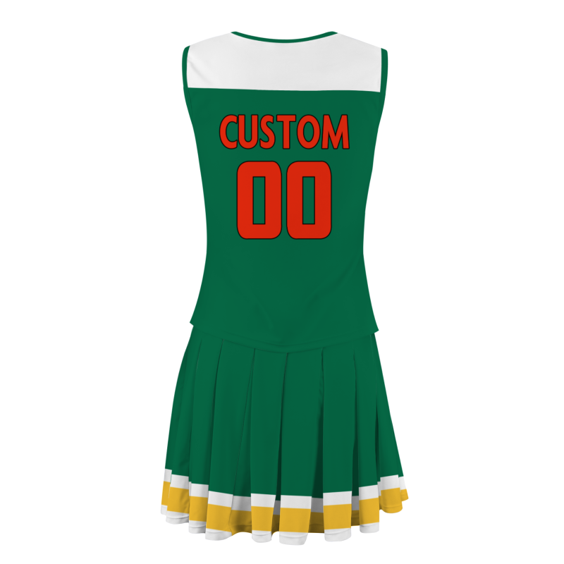 Custom Oliver Green Red-Black Stylish Designs Cheerleader Apparel
