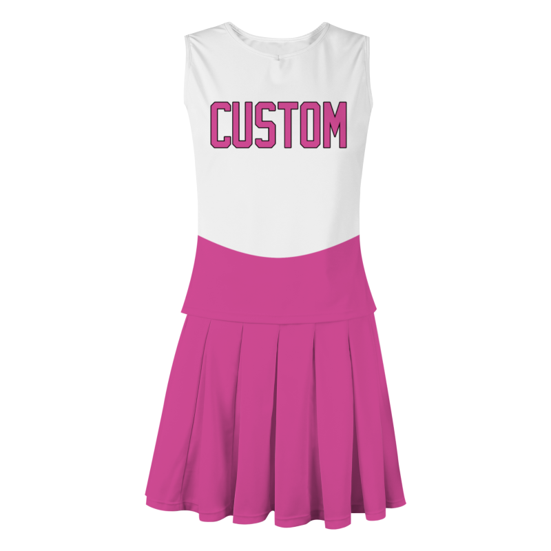 Custom Rose Red White Unique Styles High Performance Cheer Uniforms