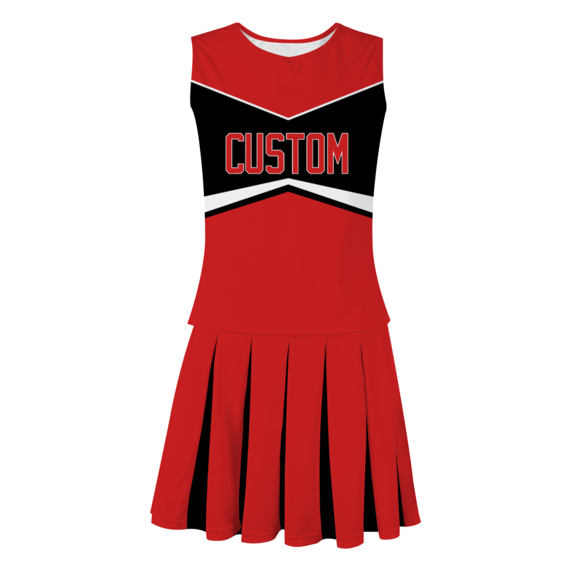 Custom Red Black-White Unique Styles High Performance Cheer Uniforms