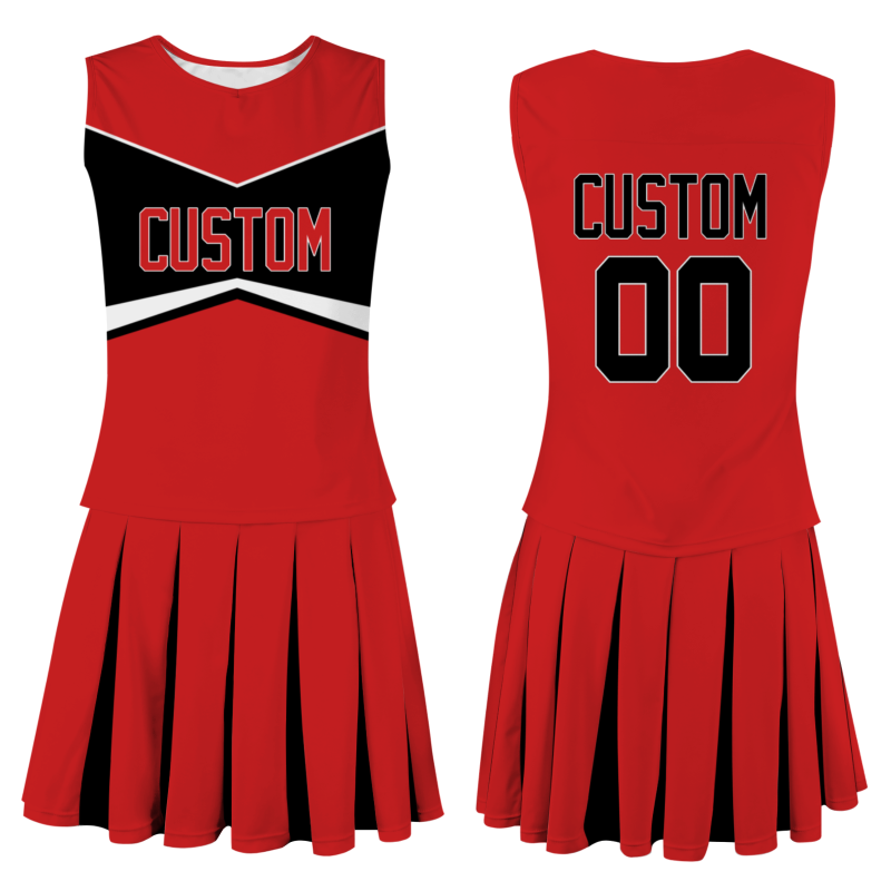 Custom Red Black-White Unique Styles High Performance Cheer Uniforms