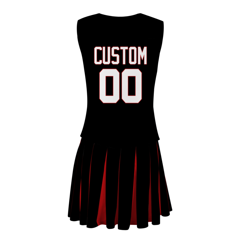 Custom Black White-Red Unique Styles High Performance Cheer Uniforms