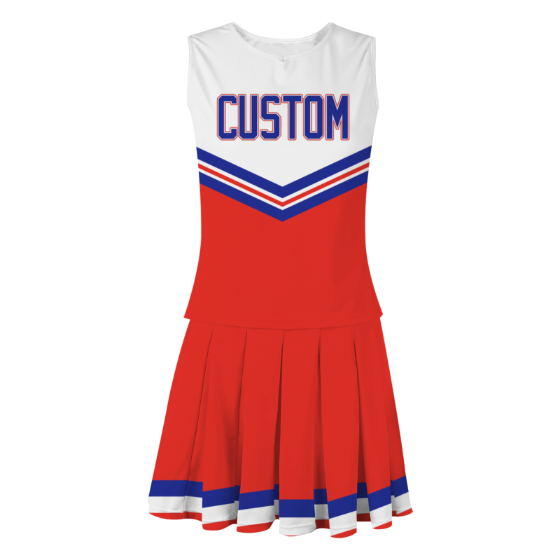 Custom Red Royal Blue-White Unique Styles High Performance Cheer Uniforms