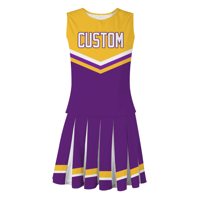 Custom Purple White-Purple Unique Styles High Performance Cheer Uniforms