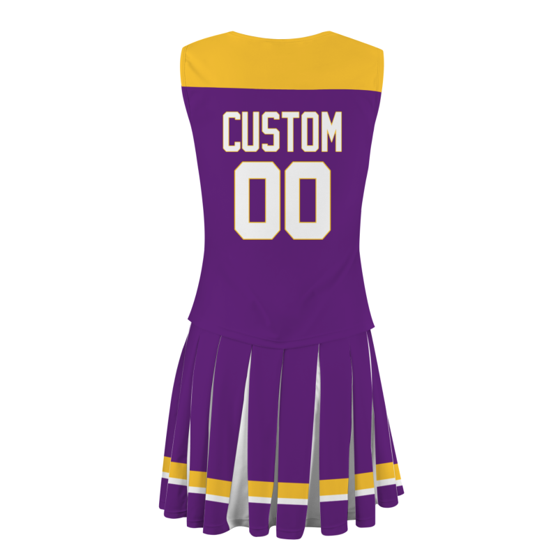 Custom Purple White-Purple Unique Styles High Performance Cheer Uniforms