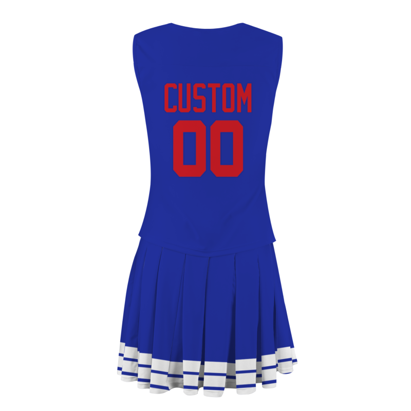 Custom Royal Blue Red Unique Styles High Performance Cheer Uniforms
