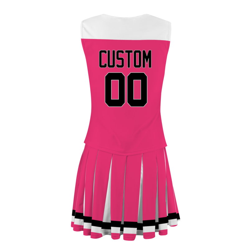 Custom Rose Red Black-White Unique Styles High Performance Cheer Uniforms