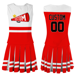 Custom Red Black-White Unique Styles High Performance Cheer Uniforms