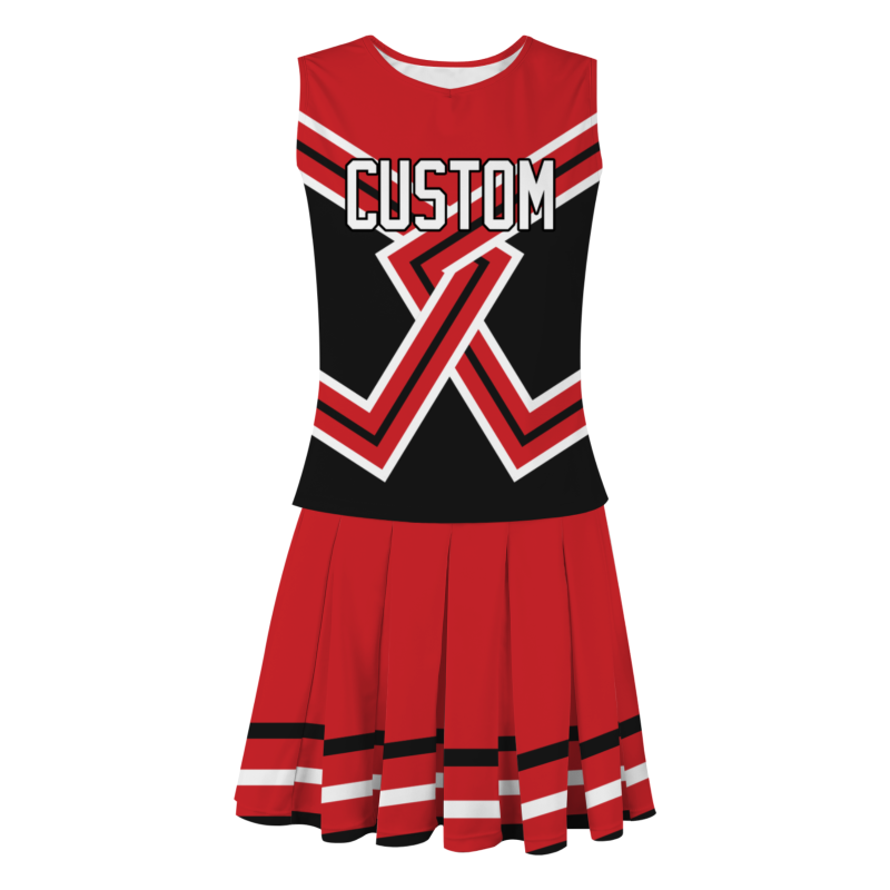 Custom Red White-Black Unique Styles High Performance Cheer Uniforms