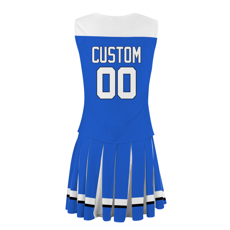 Custom Navy Blue White-Black Unique Styles High Performance Cheer Uniforms