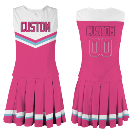 Custom Pink Pink-Black Unique Styles High Performance Cheer Uniforms
