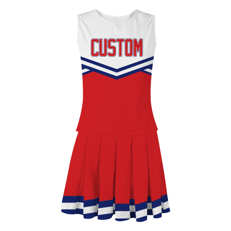 Custom Red Red-Blue Unique Styles High Performance Cheer Uniforms