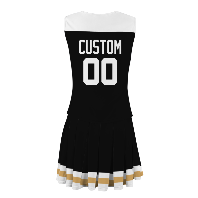 Custom Black White Unique Styles High Performance Cheer Uniforms