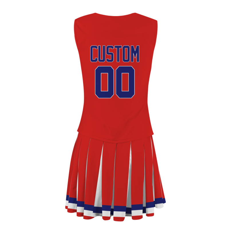 Custom Red Blue-White Unique Styles High Performance Cheer Uniforms