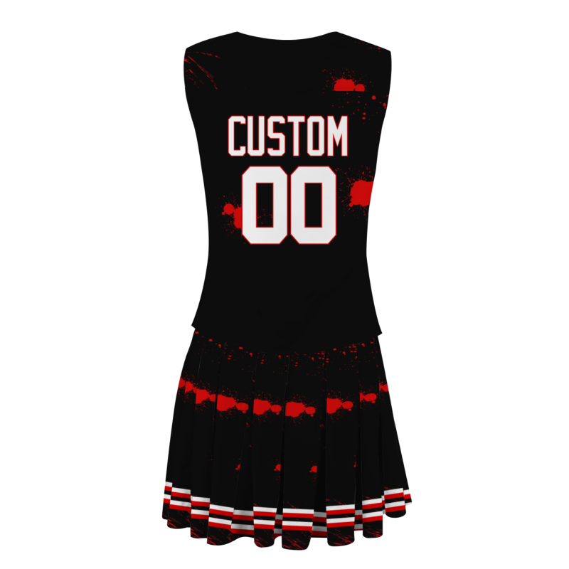 Custom Black White-Red Unique Styles High Performance Cheer Uniforms