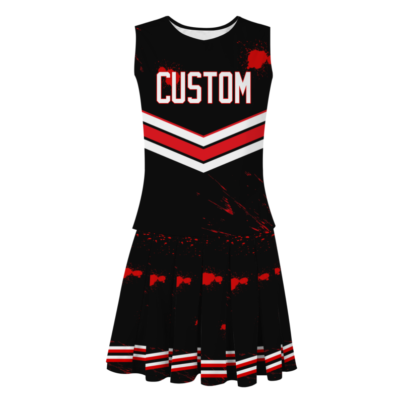 Custom Black White-Red Unique Styles High Performance Cheer Uniforms