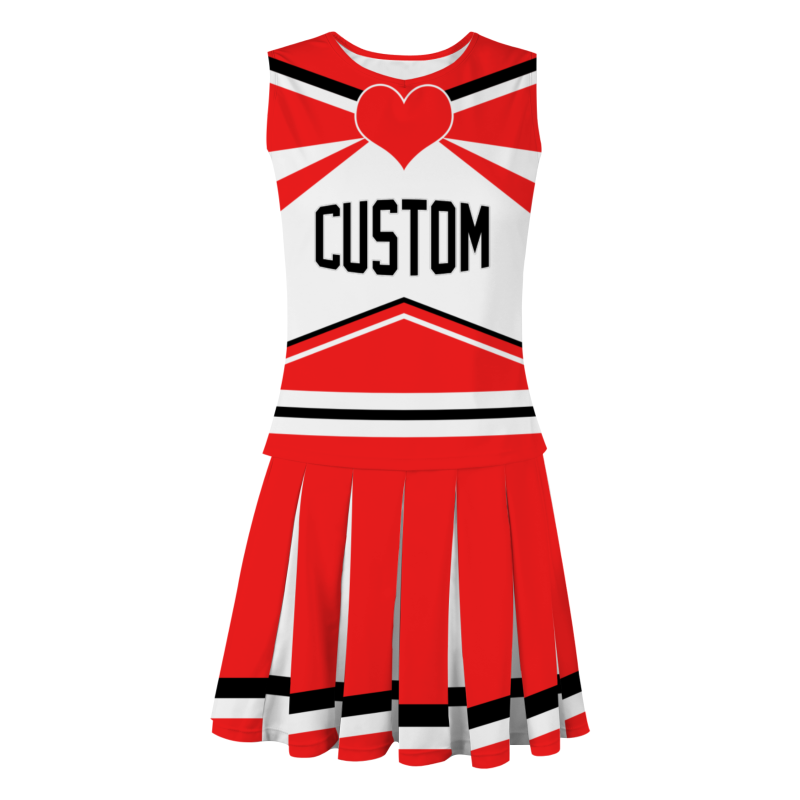 Custom Red Black-White Unique Styles High Performance Cheer Uniforms