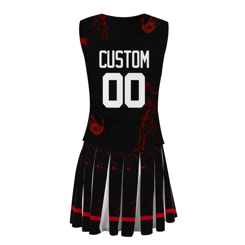Custom Black White Halloween Styles High Performance Cheer Uniforms