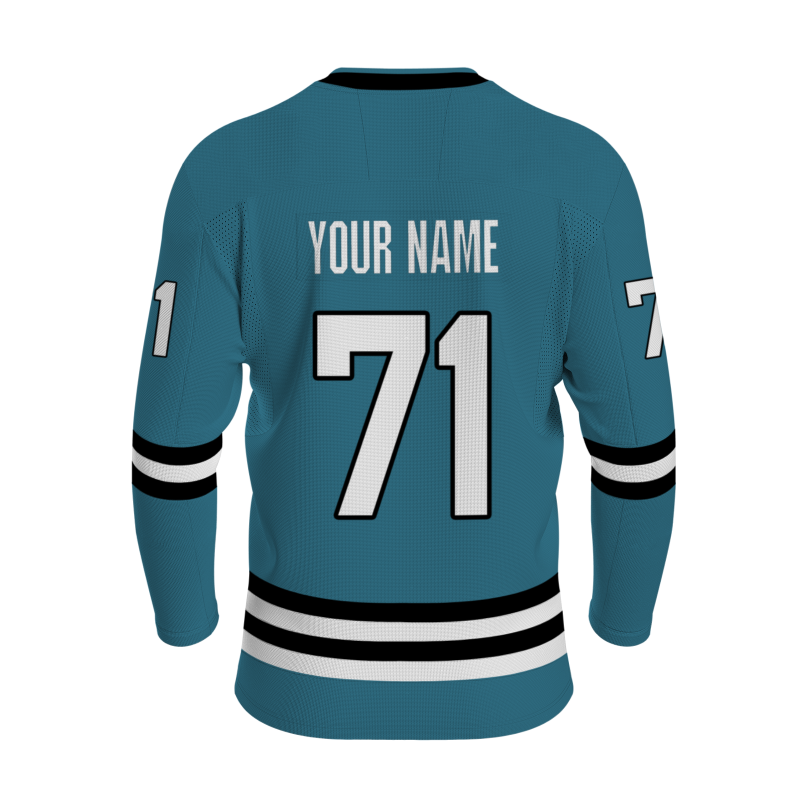 Custom Blue Black White - Yellow Personalized Fashion Classical Style Hockey Jersey
