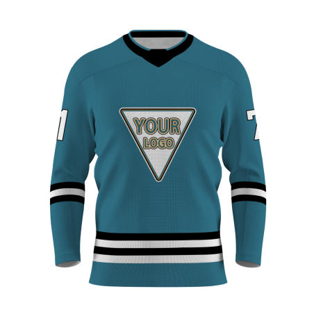Custom Blue Black White - Yellow Personalized Fashion Classical Style Hockey Jersey