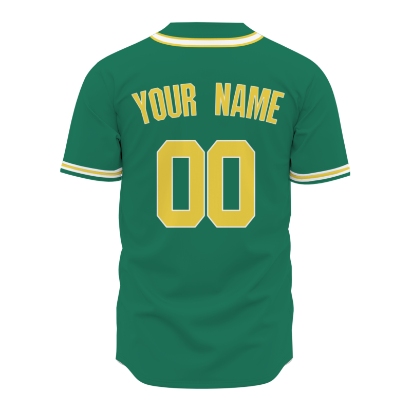 Custom Green Royal Yellow Solider Classic Style Authentic Baseball Sports Jersey